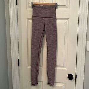 Lululemon Wunder Under High Rise Tight Sz 2 Frosted Mulberry Black Currant W5CDC